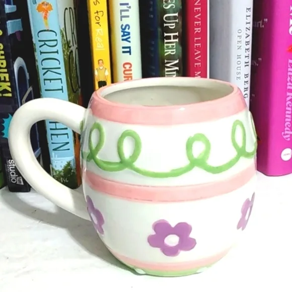BOSTON WEARHOUSE SPRING DECOR COFFEE MUG EASTER GARDEN COFFEE CUP 20oz. NWT - Picture 5 of 5